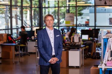 Picture of Dermot O'Shea in Taoglas office
