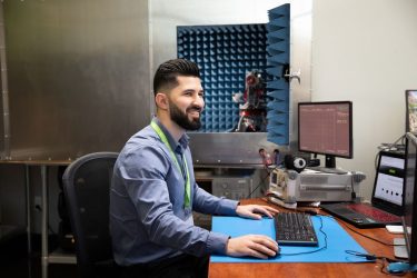 Employee Working at Taoglas Desk