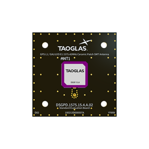 Evaluation Board for DSGP.1575.15.4.A.02 15x15x4mm GPS L1 & GALILEO E1 Ceramic Patch