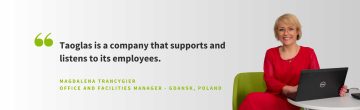 Picture of Magdalena Trancygier, office and facilities manager for Taoglas in Poland