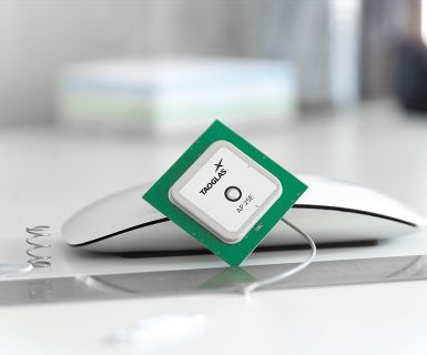 Taoglas Antenna in front of a Mouse