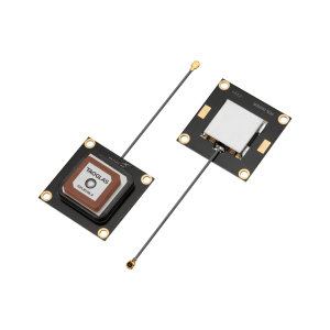 GPS/GLONASS/BeiDou/IRNSS L1 + L5 Stacked Active Patch 2 Stage LNA Antenna 25x25mm PCB 60mm 1.13 IPEX MHFI(U.FL)