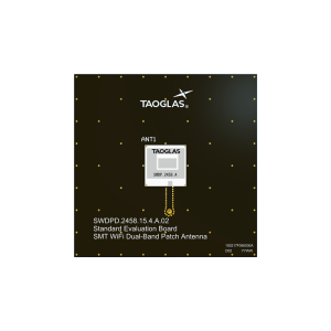 Evaluation Board for SWDP.2458.15.4.A.02 5dBi 15mm Embedded 2.4/5.8GHz Dual-Band Wi-Fi® Ceramic Patch Antenna