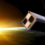 Image depicts CubeSat satellite in space