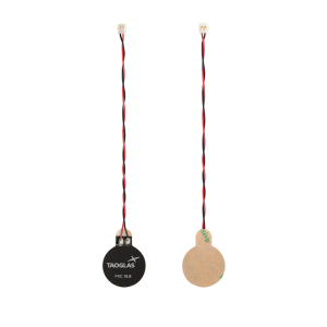 NFC Flex Antenna (⌀16*0.3 mm) with Reverse Ferrite Layer 75mm Twisted Pair 28AWG Cable and ACH(F) Connector